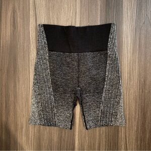 Fabletics Black and Gray Bike Shorts